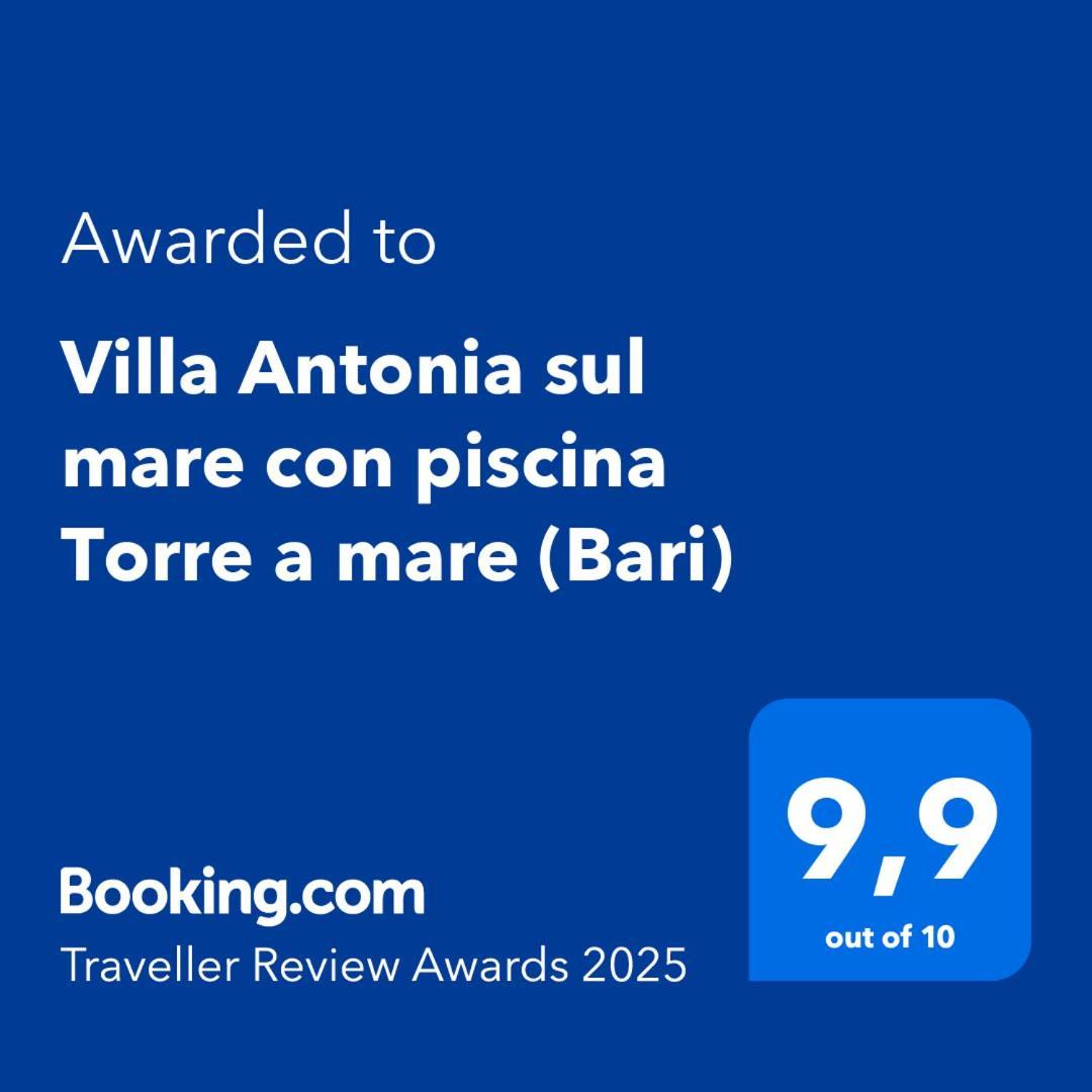 Villa Antonia Sul Mare Con Piscina Torre A Mare Bari Zewnętrze zdjęcie